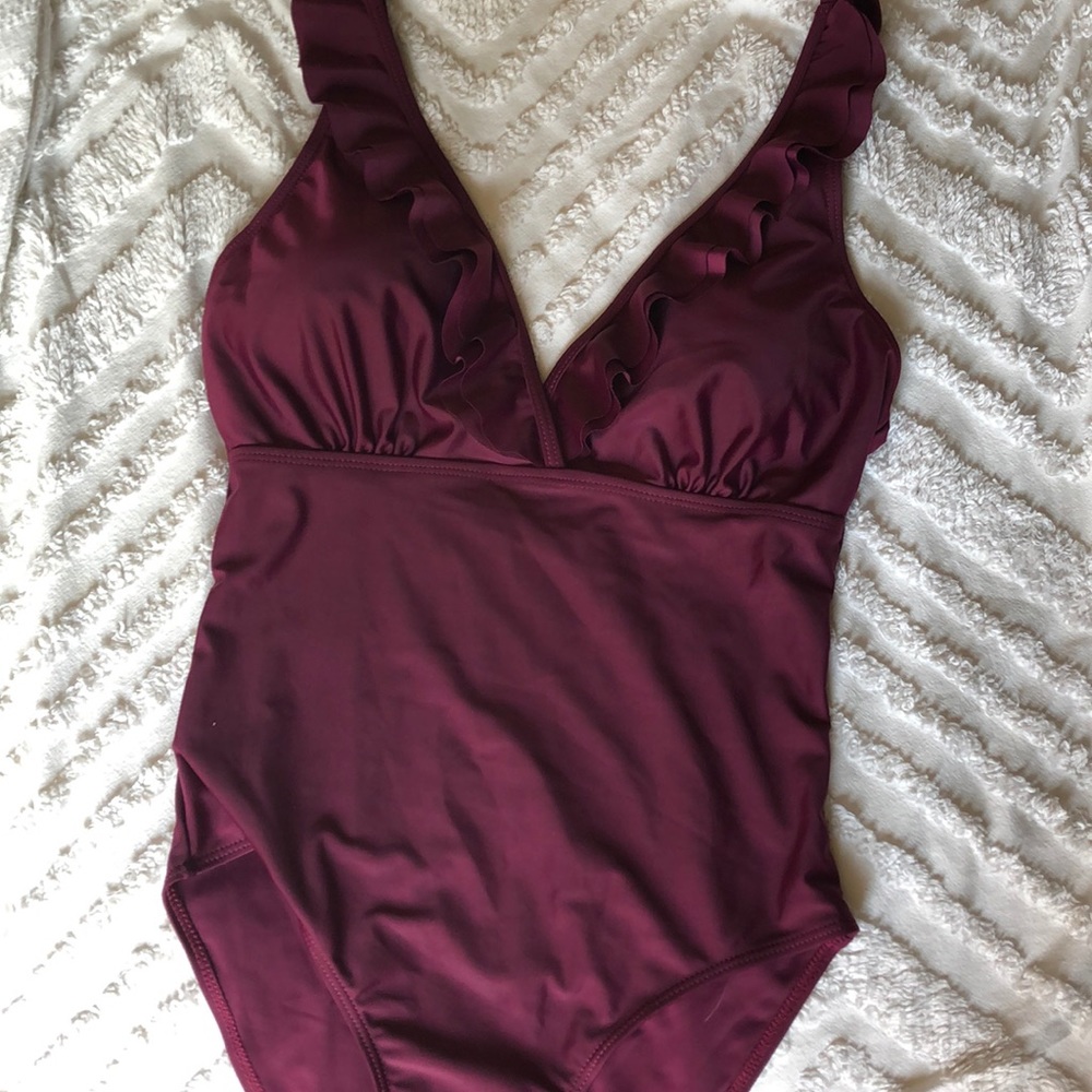 Burgundy burgundy Cupshe one piece, size L